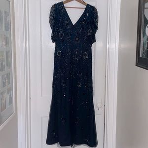 Adrianna Papell Navy Blue Dress